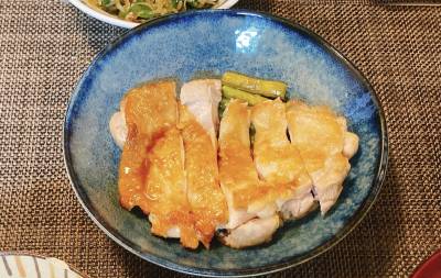 鶏の照り焼き 黒酢風味