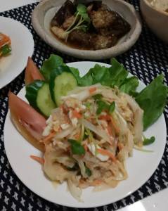 切干大根の卵たっぷりサラダ