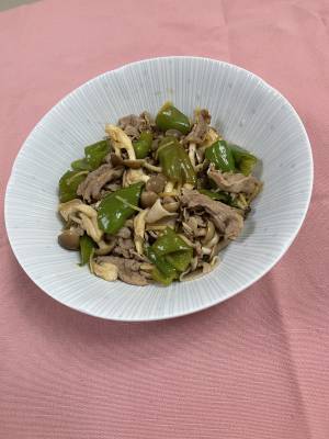 豚肉とピーマンのポン酢しょうゆ煮