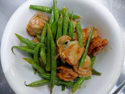 帆立てとアスパラのソテー