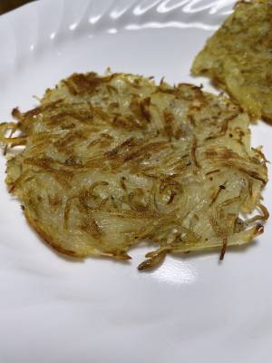 しらすのハッシュドポテト風