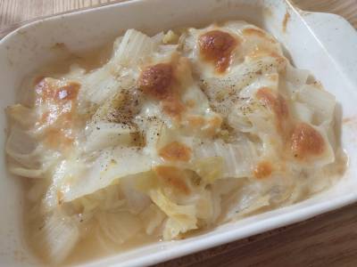 白菜のチーズ焼き