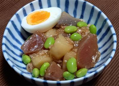 新じゃがのそぼろ煮