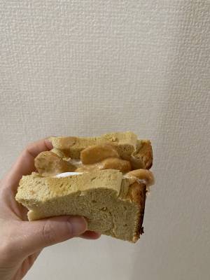 キャラメルバナナのシフォンサンド