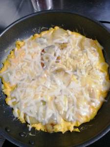 新じゃがのオープンオムレツ