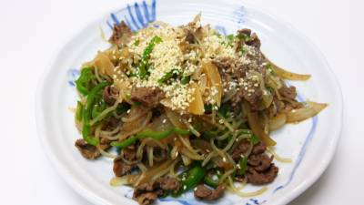 しらたきチャプチェ