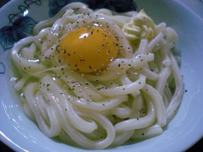 釜玉バターのぶっかけうどん