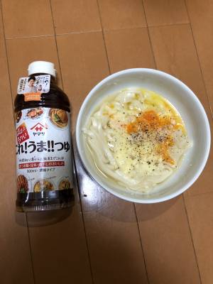 釜玉バターのぶっかけうどん
