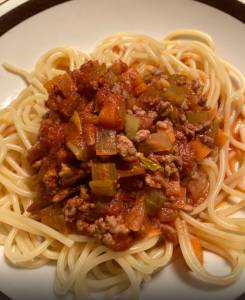 ミートソーススパゲッティ