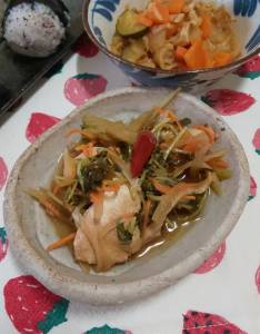 鶏むね肉のゆで南蛮漬け