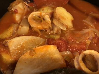 いかとじゃがいものトマト煮