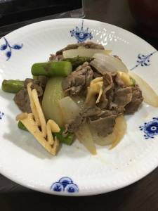 牛肉と春野菜の香り炒め