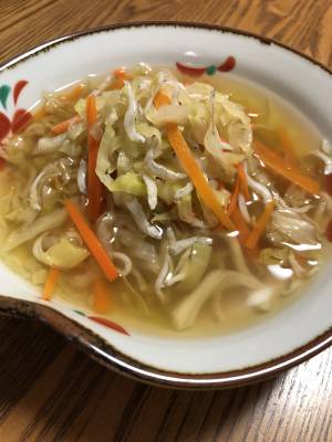 春キャベツとじゃこのおひたし