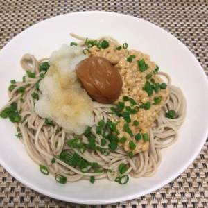 ぶっかけおろし梅そば