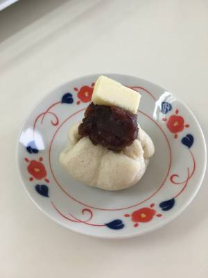 レンジであんまんパン
