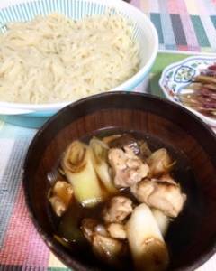 焼き野菜のつけうどん