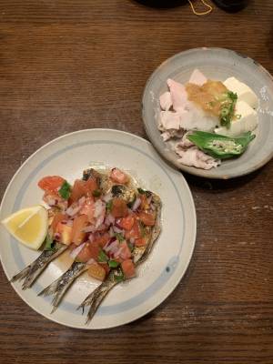 いわしの塩焼き フレッシュサルサ