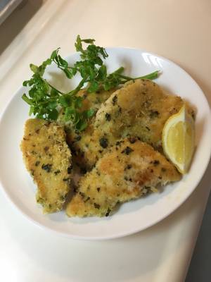 スリムチキンのにんにくパン粉焼き
