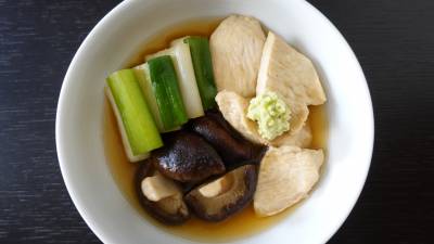 鶏の治部(じぶ)煮風