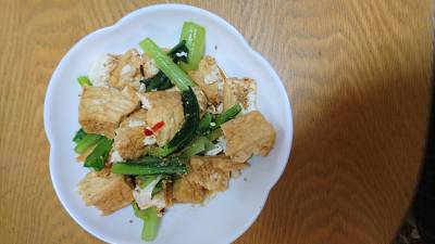 小松菜と厚揚げのナムル