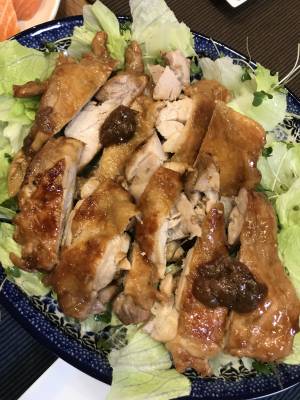 鶏もも肉の梅煮