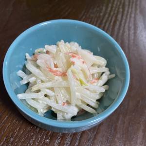 もやしとかにかまのからしマヨネーズ