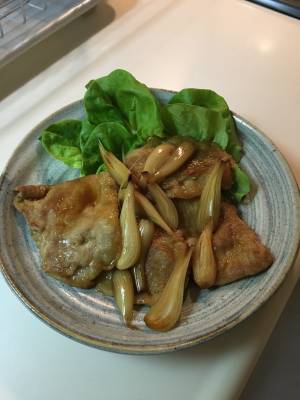 豚肉のらっきょう焼き