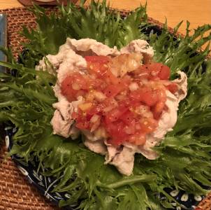 洋風トマト冷しゃぶ&野菜のコンソメスープ