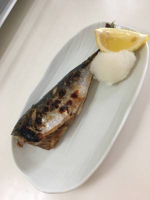 あじの塩焼き