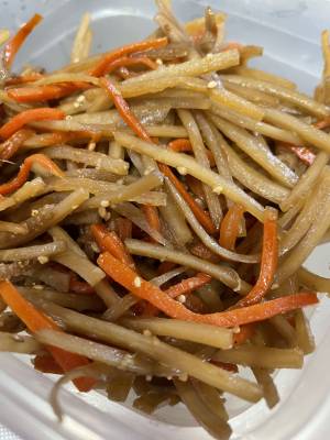 ごぼうとにんじんのきんぴら
