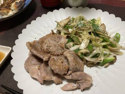 塩豚のシンプル焼き