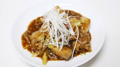 みょうがと鶏のさっぱり黒酢