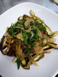 冷やしなすのごまソース