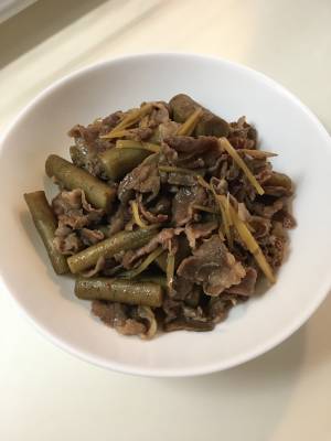 新ごぼうと牛肉のしぐれ煮