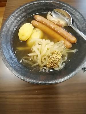 切り干し大根とソーセージのスープ煮