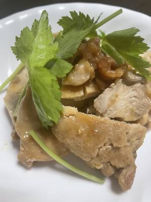 鶏もも肉の梅煮