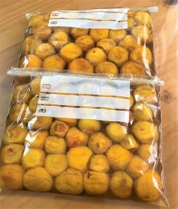 梅干し-簡単袋漬け-1塩漬け