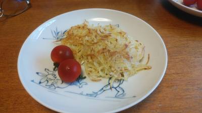 しらすのハッシュドポテト風