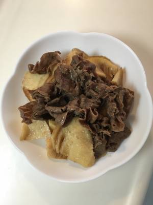 たけのこ肉めし