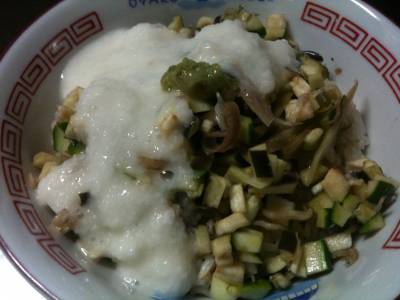 しば漬けのとろろご飯