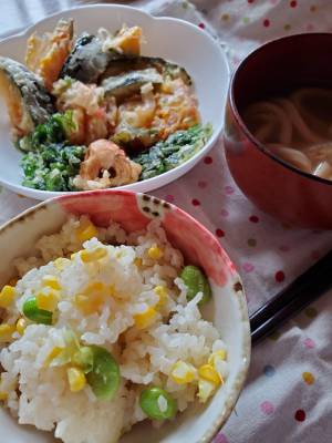 とうもろこしの塩麹（こうじ）ご飯