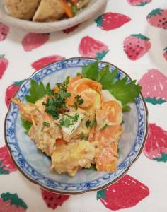にんじんの白みそマヨあえ