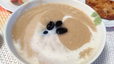 黒豆ゼリー りんごのスープ