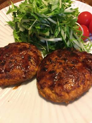 鶏つくねの照り焼き