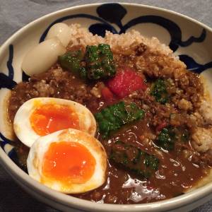 ゴーヤーとトマトのサラサラカレー