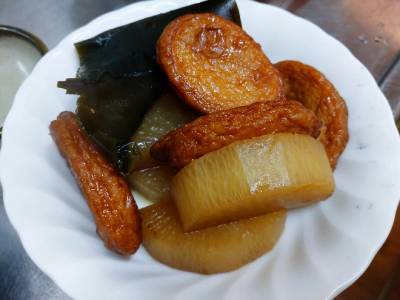 大根とさつま揚げのおでん風