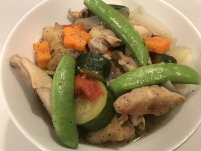 ズッキーニと鶏肉の煮物