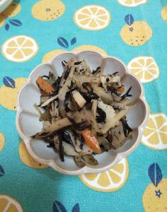 あっさりひじきの煮物