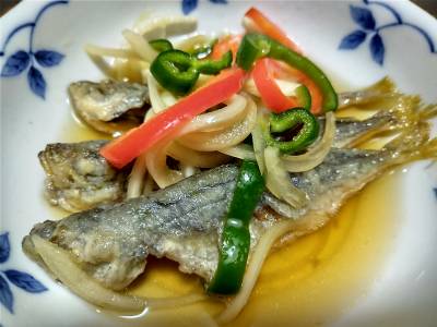 あじのしょうゆ南蛮漬け