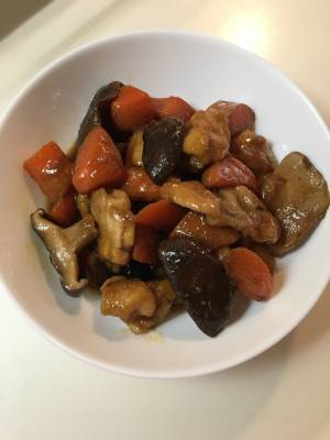 にんじんと鶏肉の筑前煮風